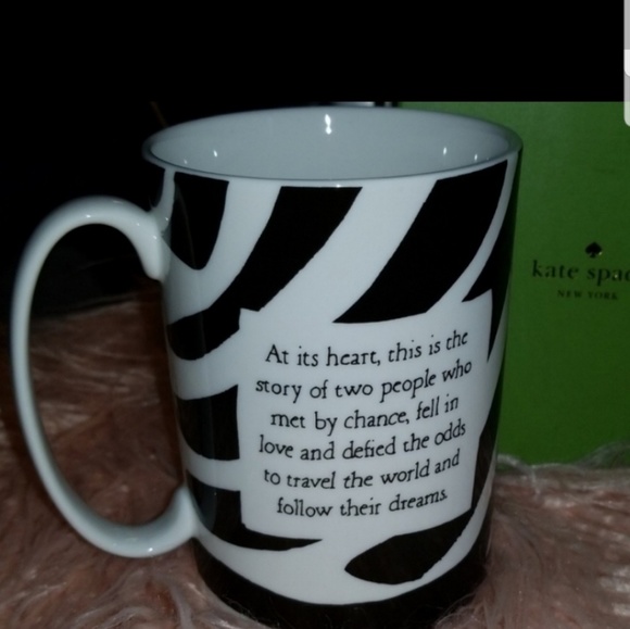 KATE SPADE LENOX I Married Adventure mug. NIB - Picture 2 of 6